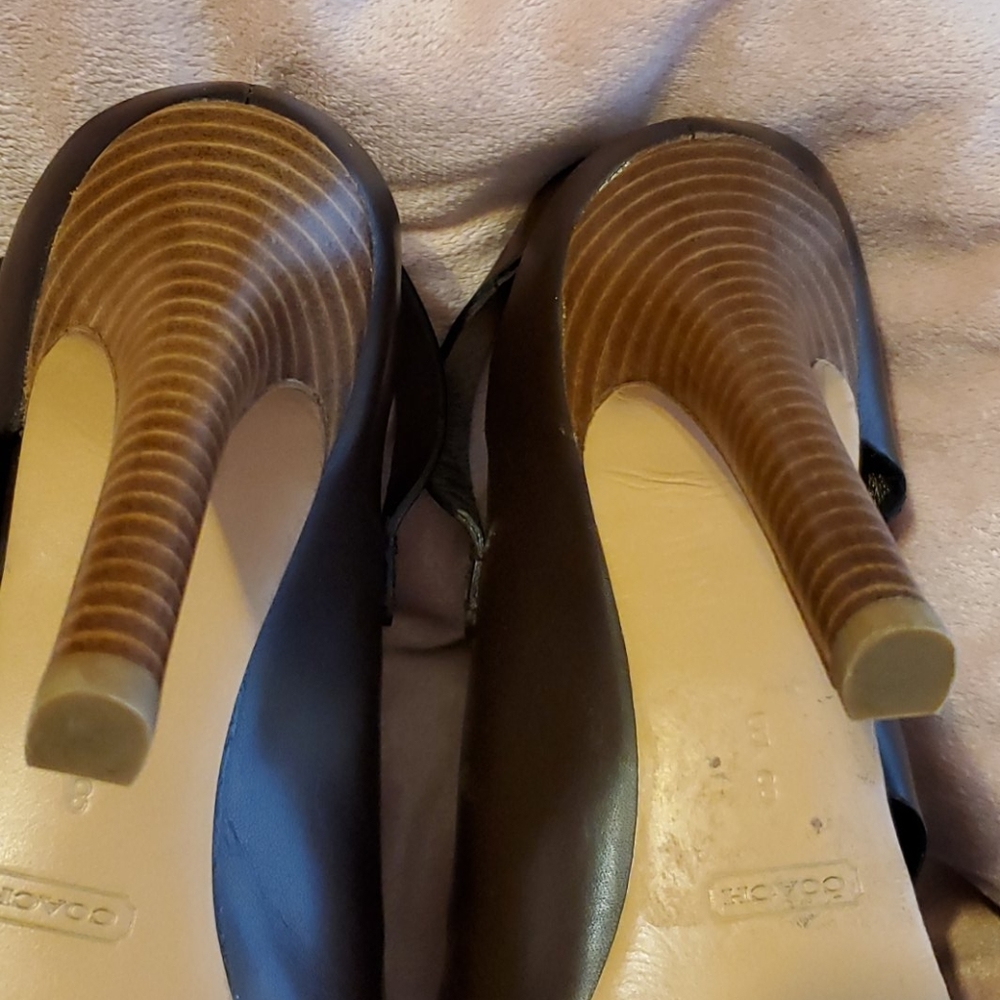 Coach Brown Strappy Sandals - Picture 3 of 4